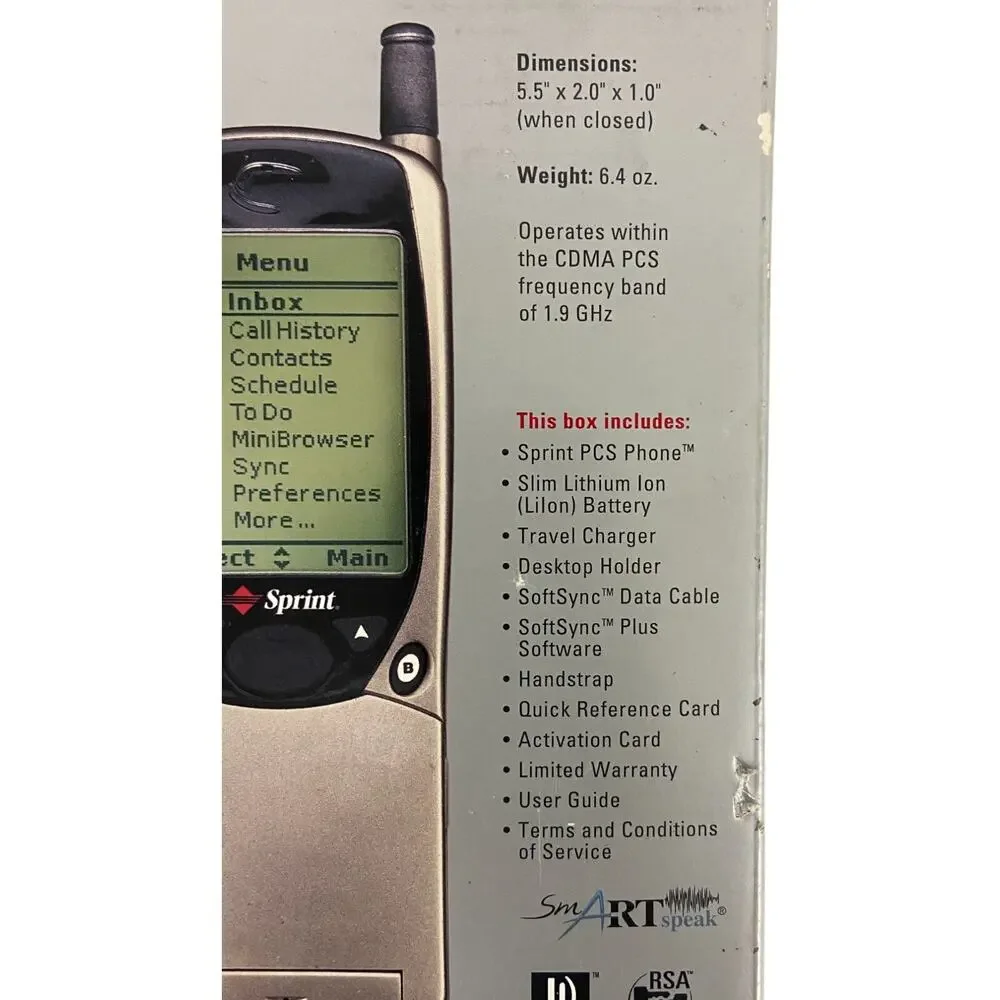 Vintage SPRINT PCS NP-1000 Cellphone Secure Wireless Calling Untested